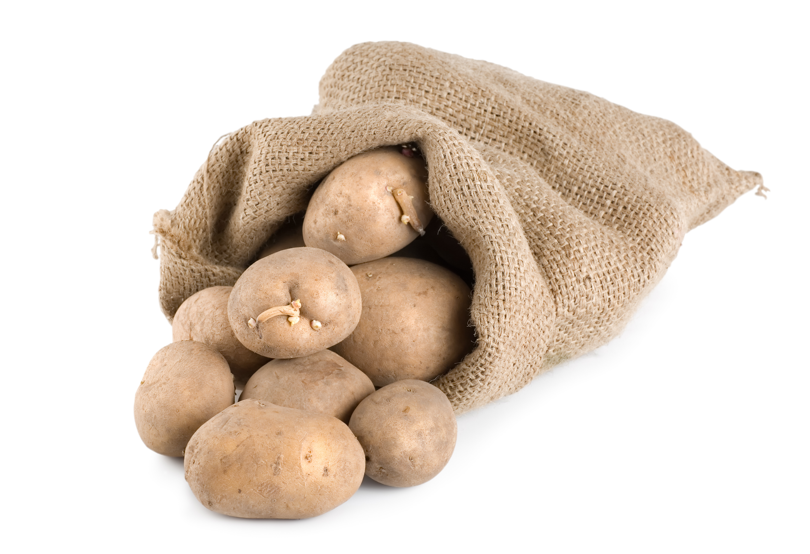 Natural Elements KitchenCraft Potato Bag with Blackout Lining, Hessian,  Brown, 24 x 24cm